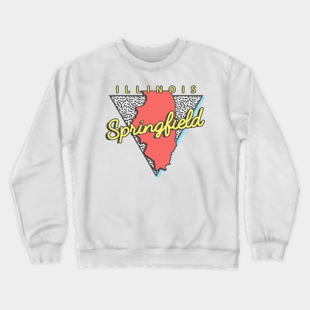 Springfield Illinois Triangle Crewneck Sweatshirt by manifest